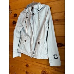 47 Brand Light Blue Hooded Anorak Jacket with C Logo Size Medium